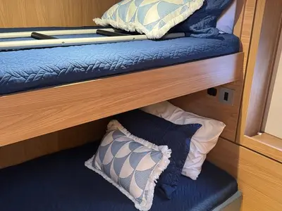 Cabin on Rosa Regale, a Bali 4.6 - 4 cab. OW catamaran at Central Abaco, Bahamas