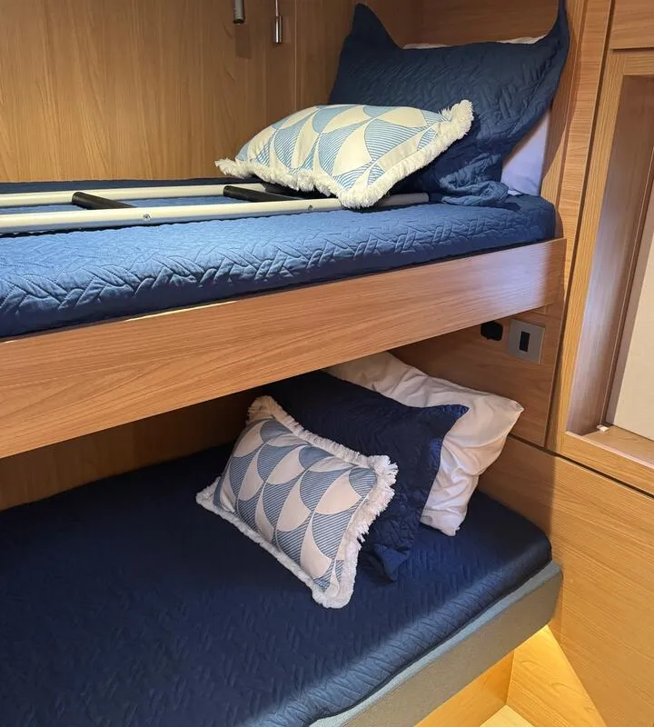 Cabin on Rosa Regale, a Bali 4.6 - 4 cab. OW catamaran at Central Abaco, Bahamas