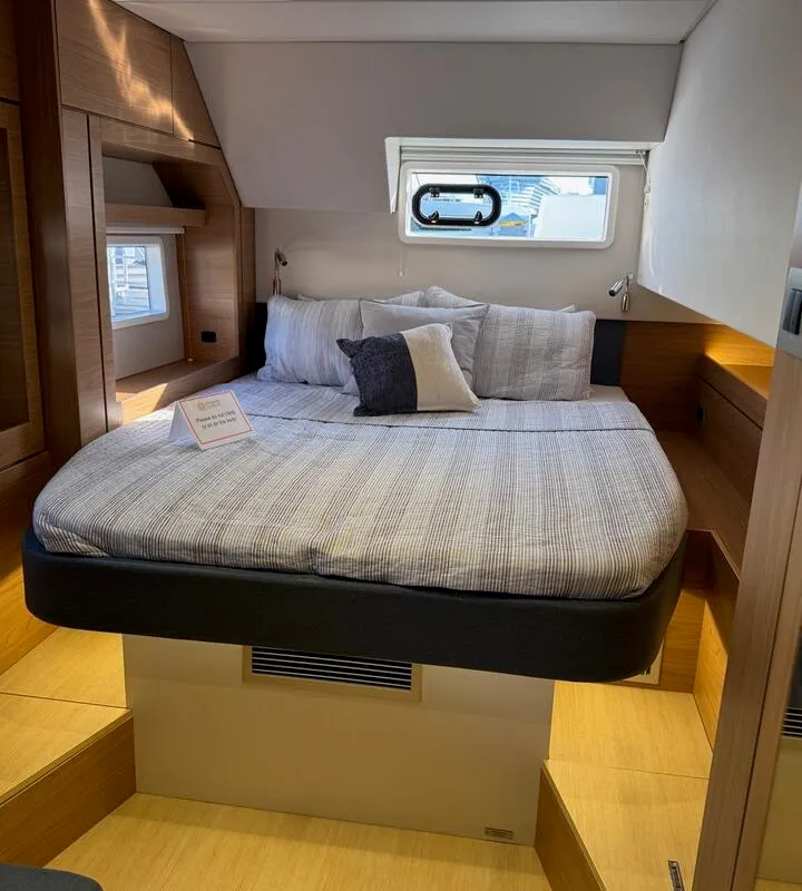 Cabin on Rosa Regale, a Bali 4.6 - 4 cab. OW catamaran at Central Abaco, Bahamas