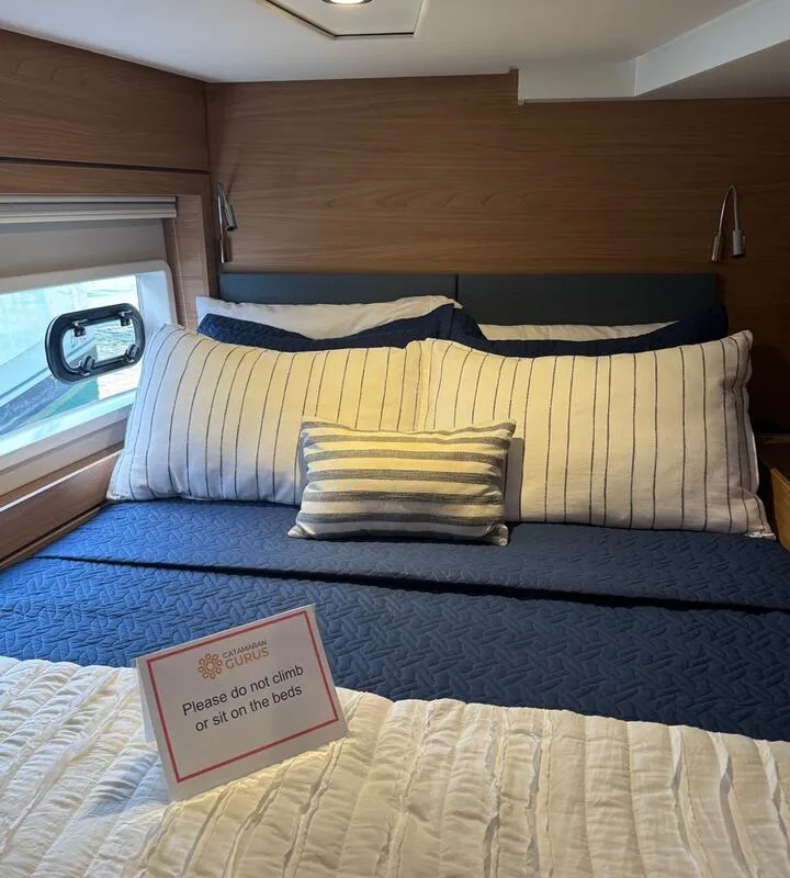 Cabin on Rosa Regale, a Bali 4.6 - 4 cab. OW catamaran at Central Abaco, Bahamas