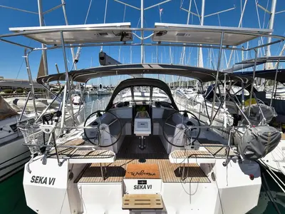 Seka VI, a Bavaria C38 sailboat at Općina Sukošan, Croatia