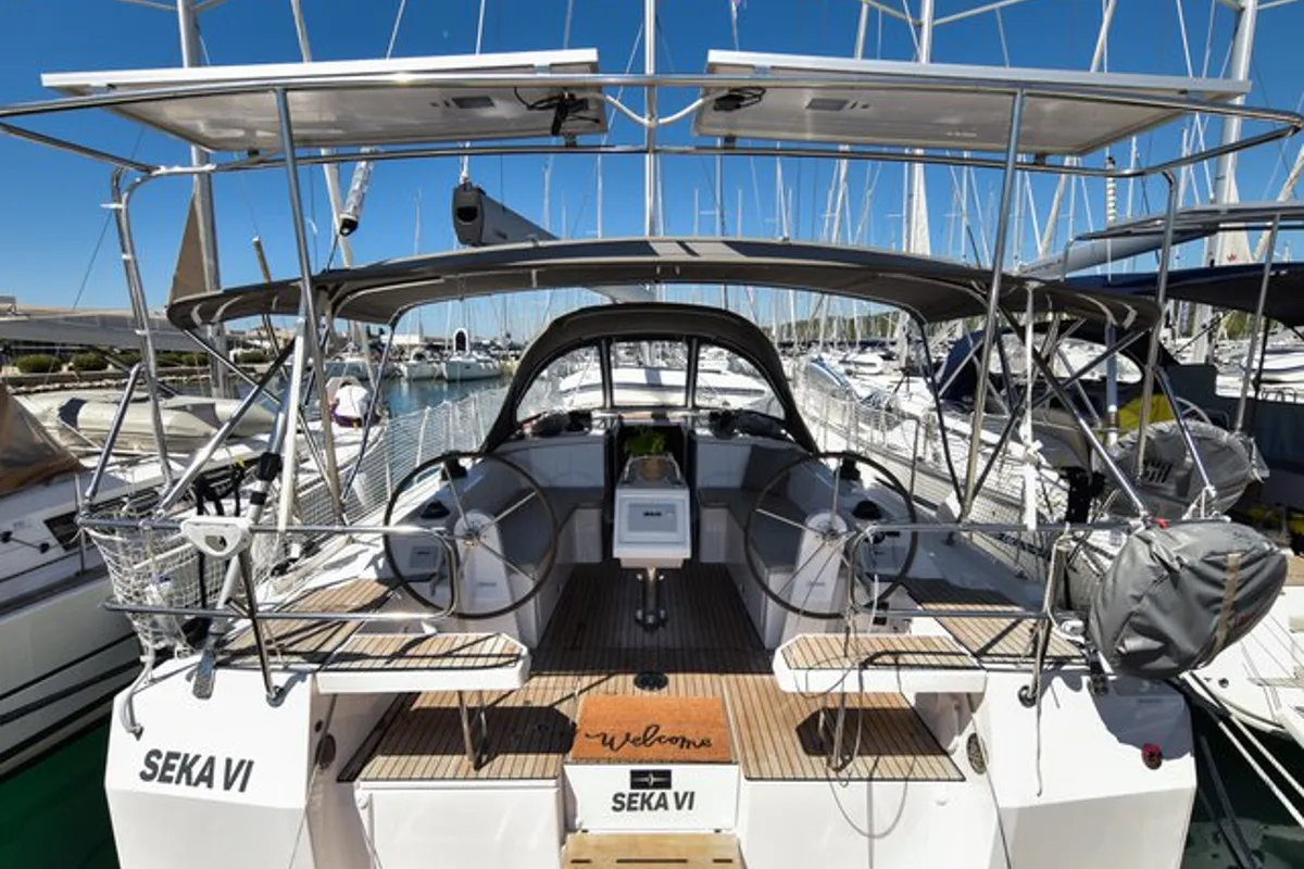 Seka VI, a Bavaria C38 sailboat at Općina Sukošan, Croatia