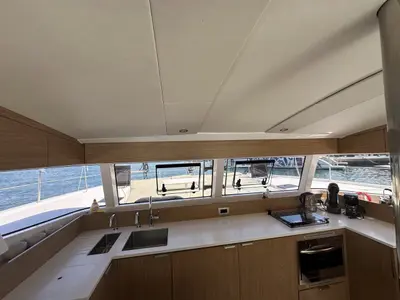 Galley of BAY BREEZE V, a Bali Catsmart catamaran at Đuraševići, Montenegro
