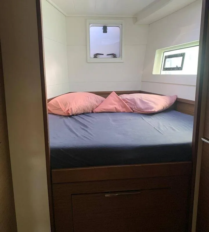Cabin on Last One, a Lagoon 40 catamaran at Pointe-à-Pitre, France
