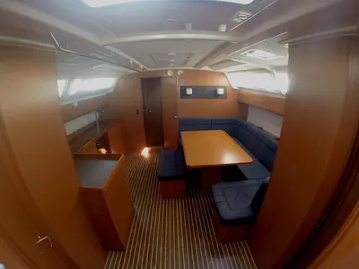 Salon of Europa, a Bavaria Cruiser 46 sailboat at Zadar, Croatia