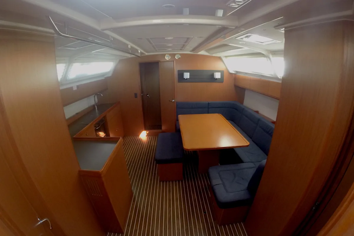 Salon of Europa, a Bavaria Cruiser 46 sailboat at Zadar, Croatia