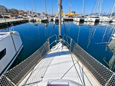STAR FISH, a Jeanneau Sun Odyssey 389 sailboat at Propriano, France