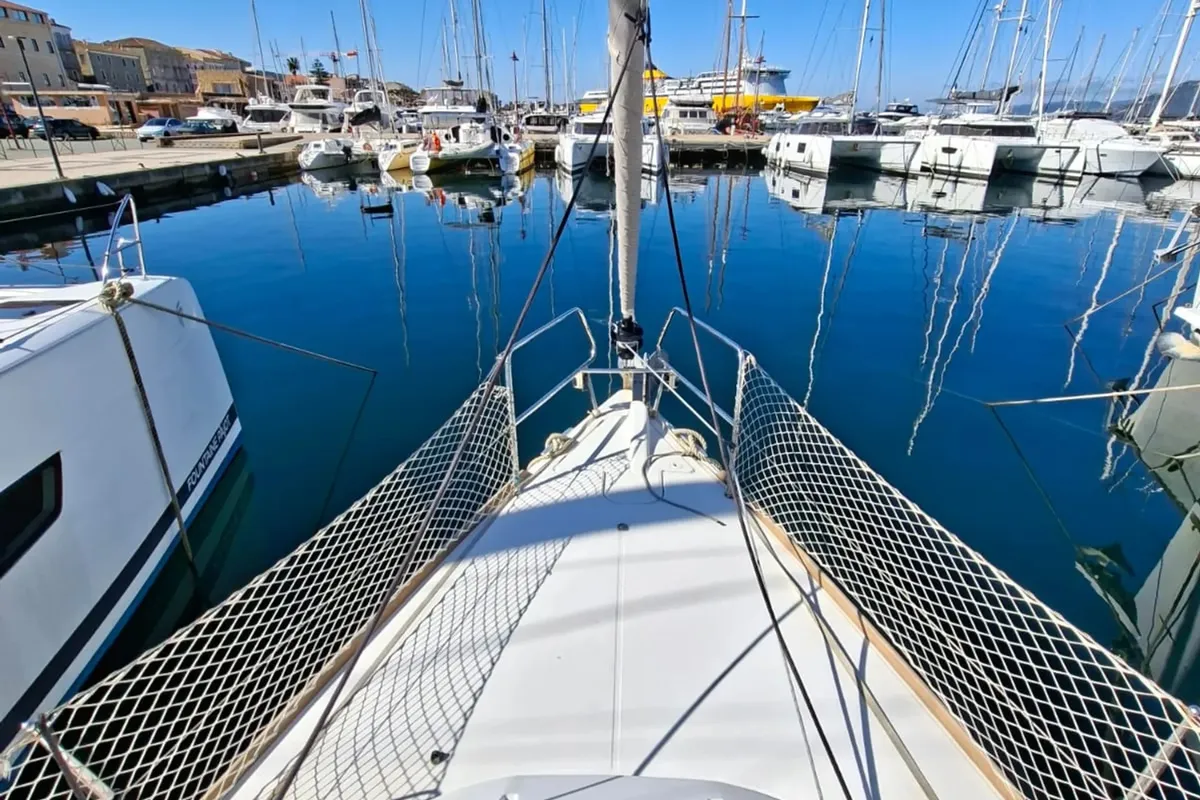 STAR FISH, a Jeanneau Sun Odyssey 389 sailboat at Propriano, France