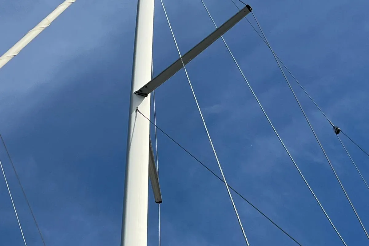 Charlie, a Bavaria Cruiser 34 sailboat at Punat, Croatia