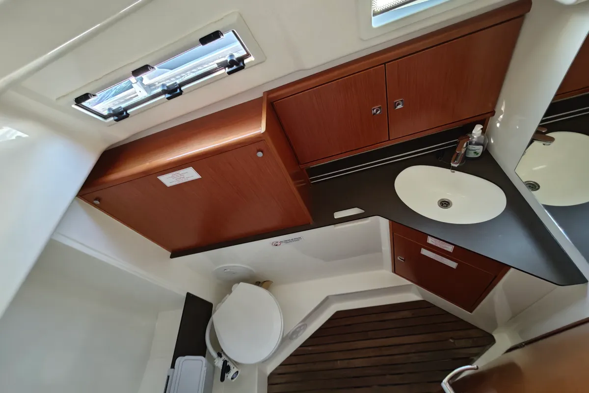 Charlie, a Bavaria Cruiser 34 sailboat at Punat, Croatia