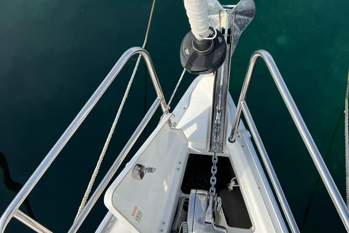 Charlie, a Bavaria Cruiser 34 sailboat at Punat, Croatia