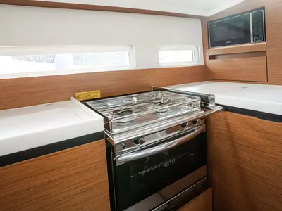 Galley of Pheia - Comfort line, a Jeanneau Sun Odyssey 410 sailboat at Rosignano Solvay, Italy