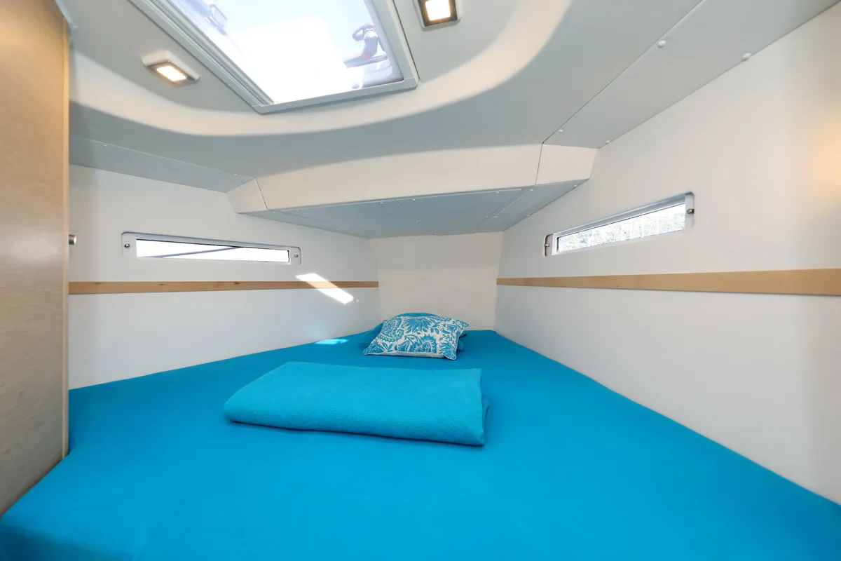 Cabin on Anna Camilla, a More 40 sailboat at Trogir, Croatia
