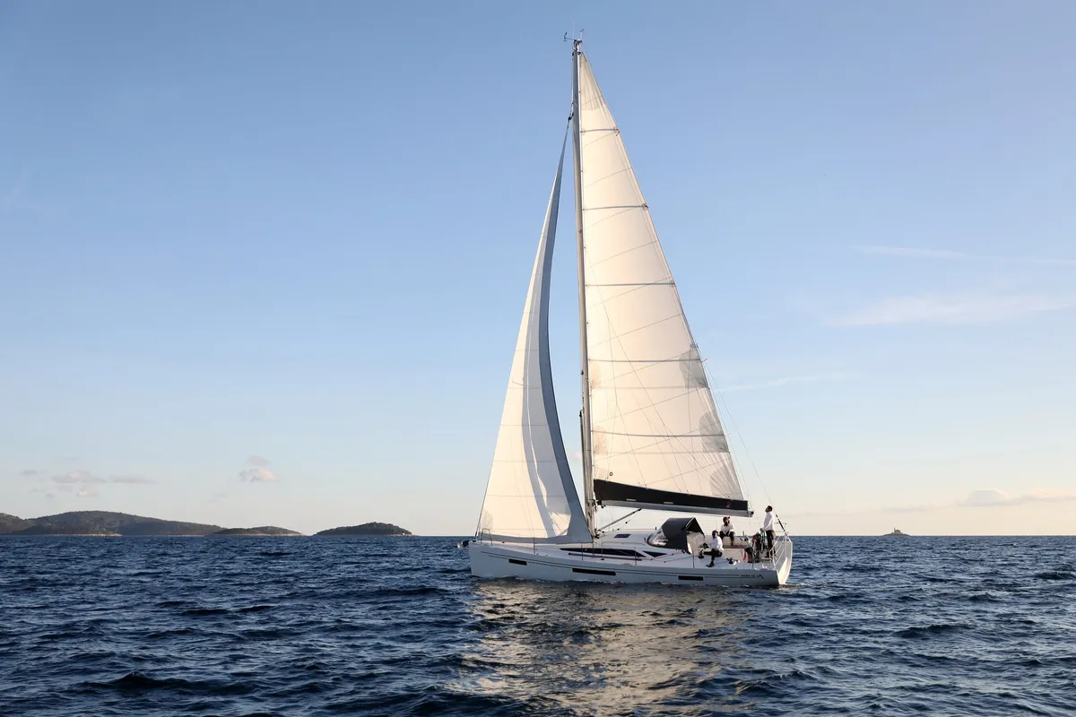 Exterior view of Anna Camilla, a More 40 sailboat at Trogir, Croatia