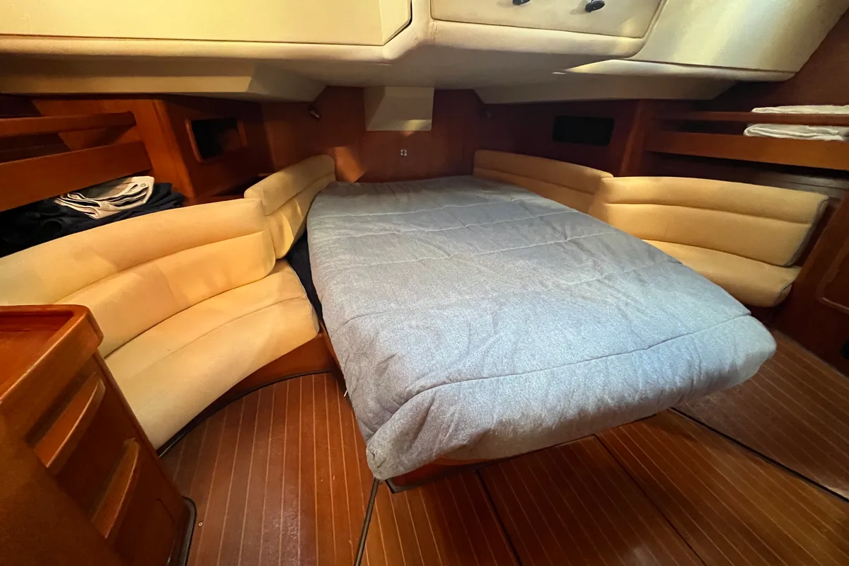 Cabin on Classic, a Grand Soleil 45 sailboat at Palamós, Spain
