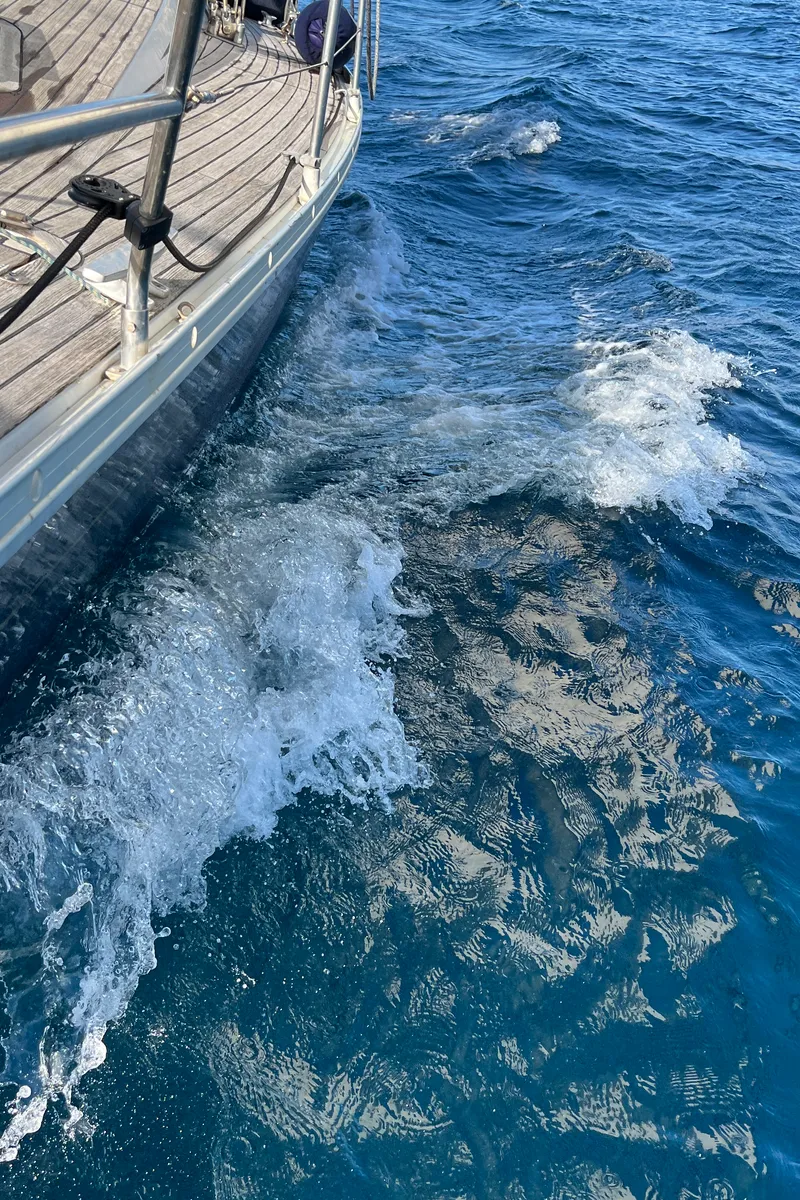 Deck of Classic, a Grand Soleil 45 sailboat at Palamós, Spain