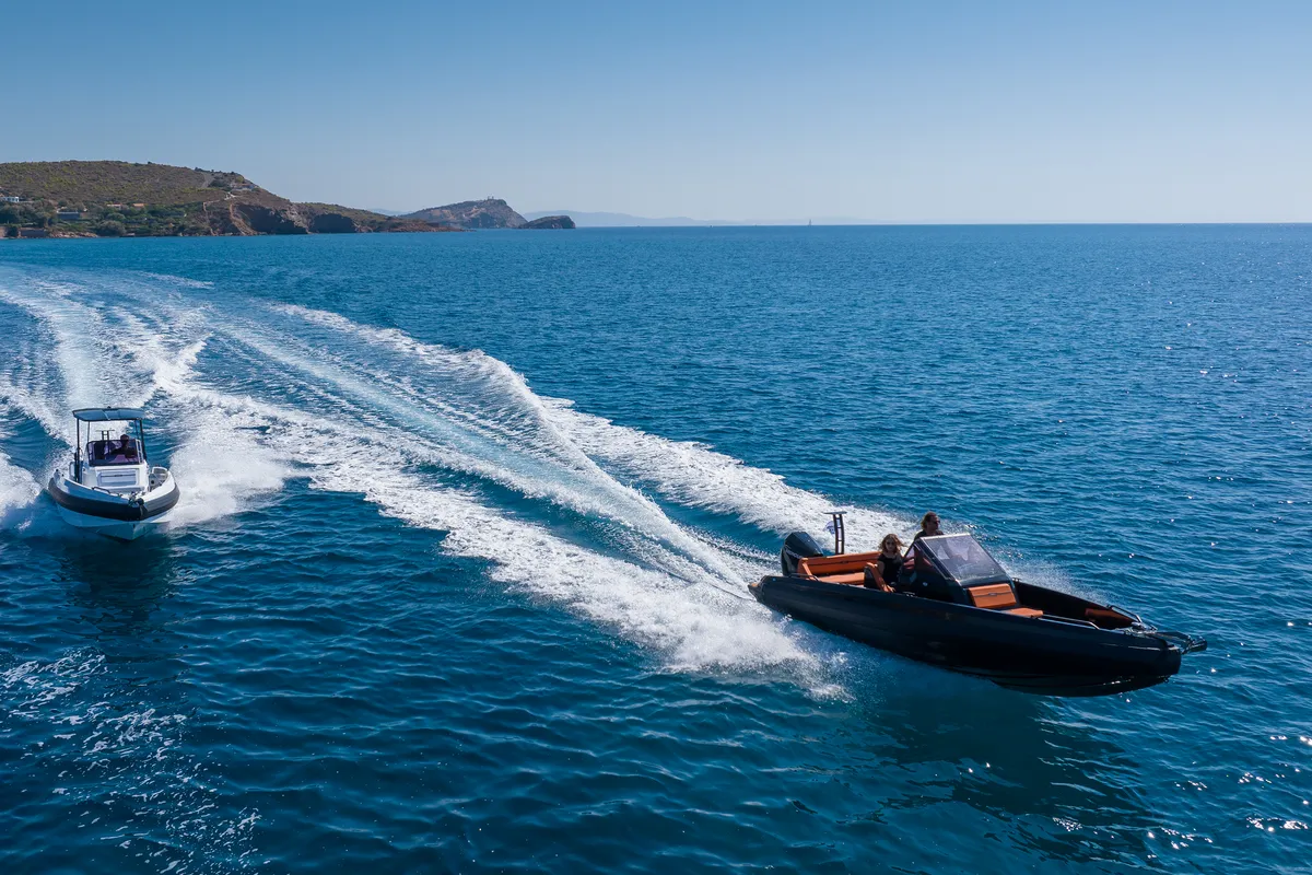 Exterior view of Iron Bond, a Motorboat motorboat at Kranidi, Greece