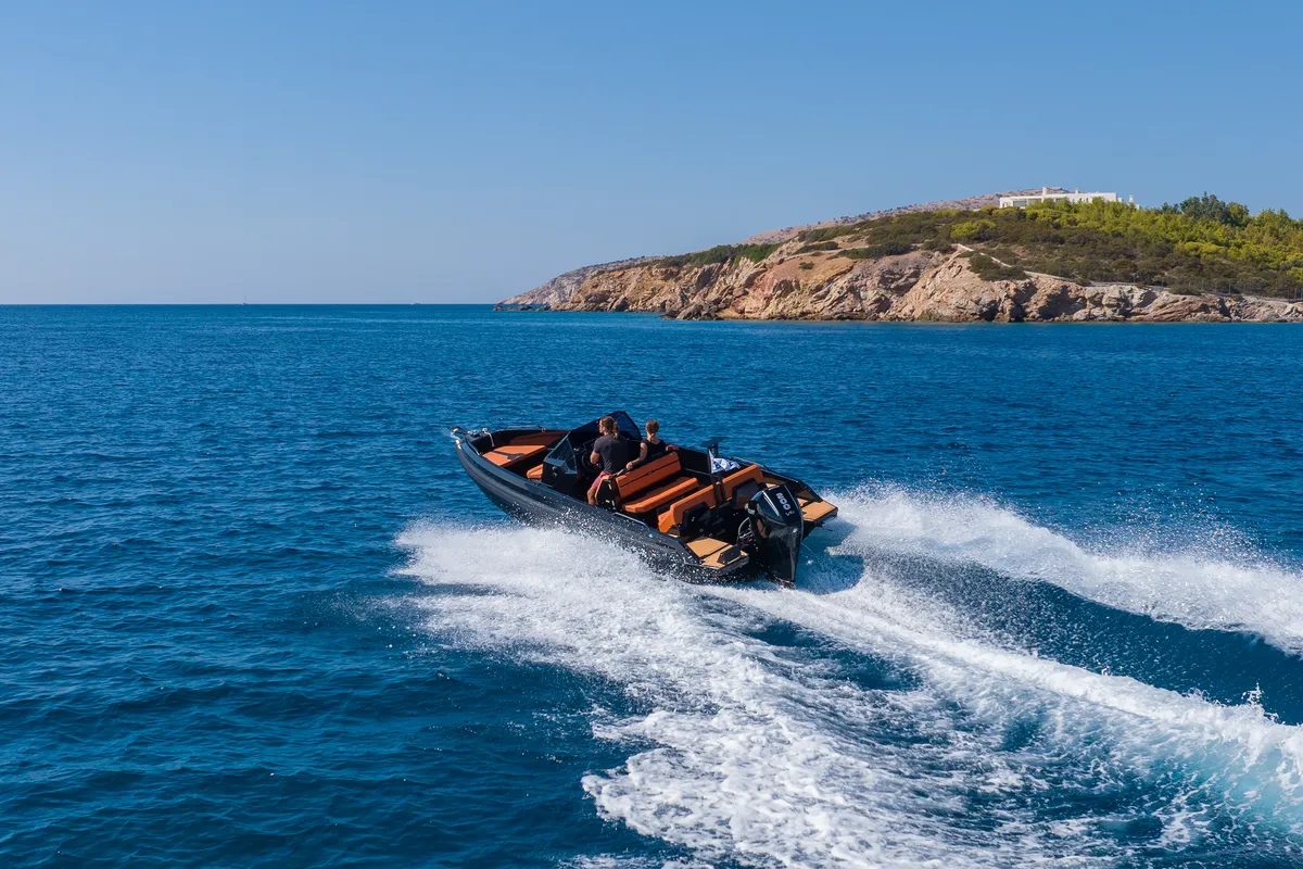 Exterior view of Iron Bond, a Motorboat motorboat at Kranidi, Greece