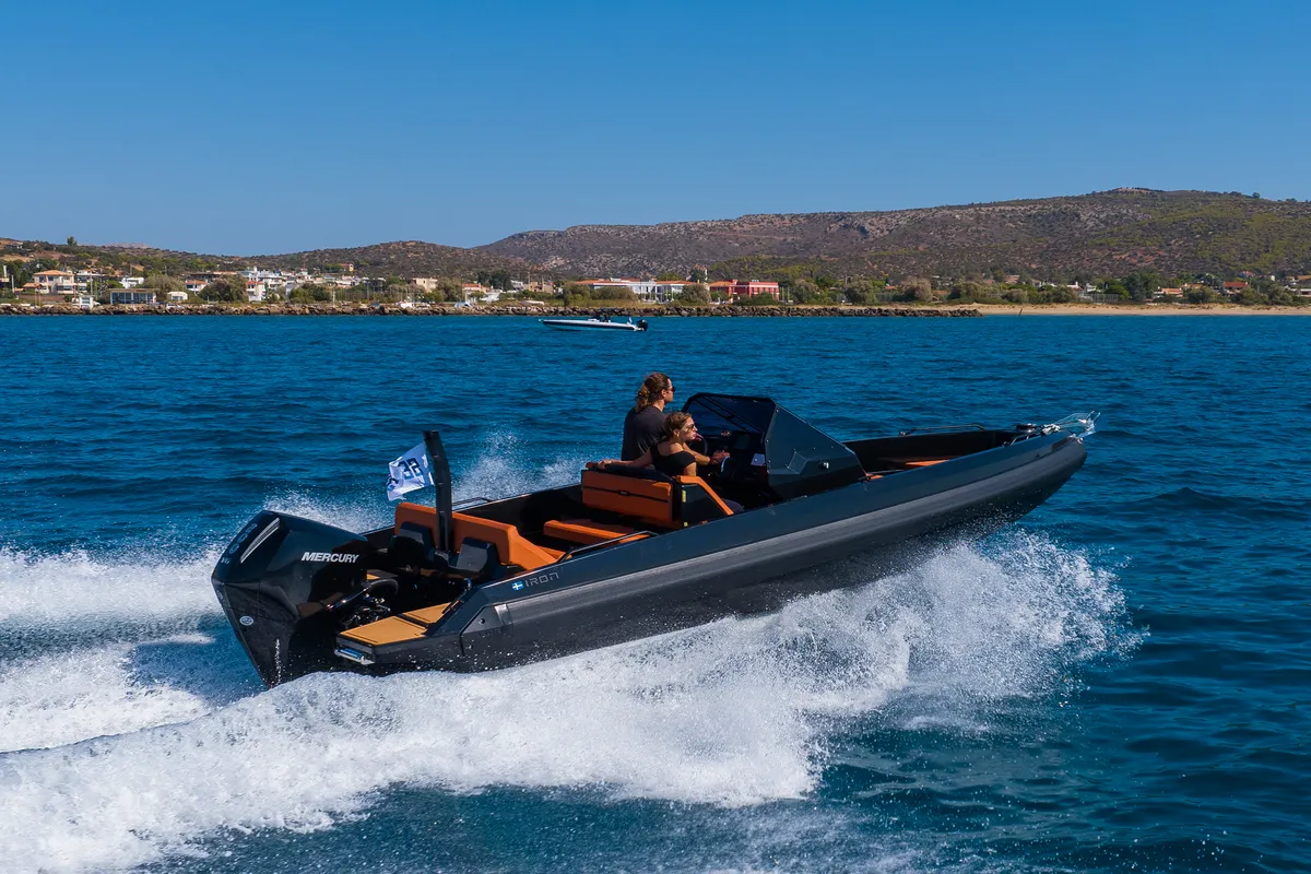 Exterior view of Iron Bond, a Motorboat motorboat at Kranidi, Greece