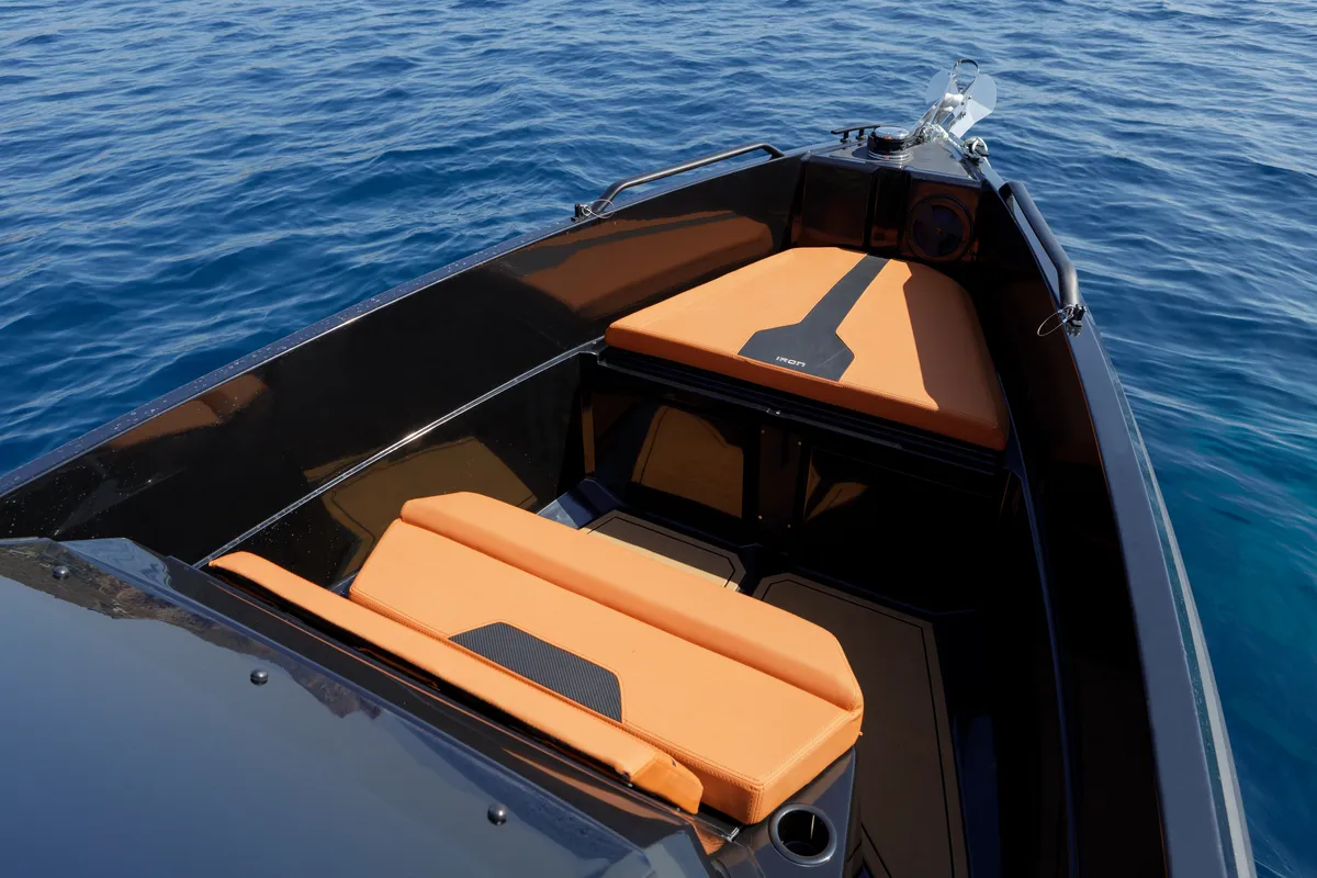 Deck of Iron Bond, a Motorboat motorboat at Kranidi, Greece