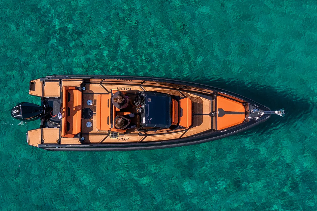 Exterior view of Iron Bond, a Motorboat motorboat at Kranidi, Greece