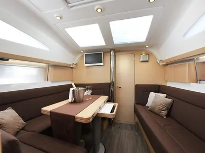 Salon of Vili, a Elan Impression 40 sailboat at Zadar, Croatia