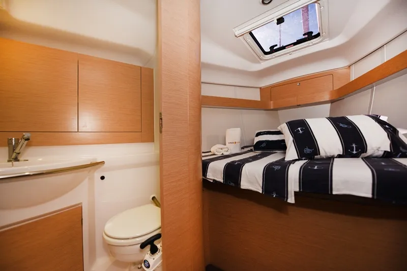 Cabin on Vili, a Elan Impression 40 sailboat at Zadar, Croatia
