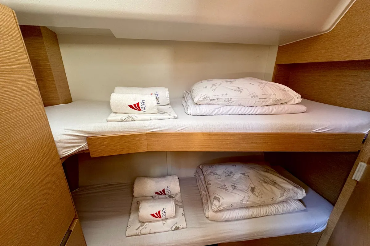 Cabin on Alegria I, a Elan Impression 50 sailboat at Grad Biograd na Moru, Croatia
