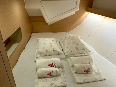 Cabin on Alegria I, a Elan Impression 50 sailboat at Grad Biograd na Moru, Croatia