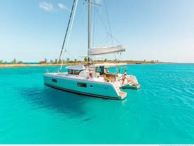 SILVER VIII, a Lagoon 42 catamaran at Volos Municipality, Greece