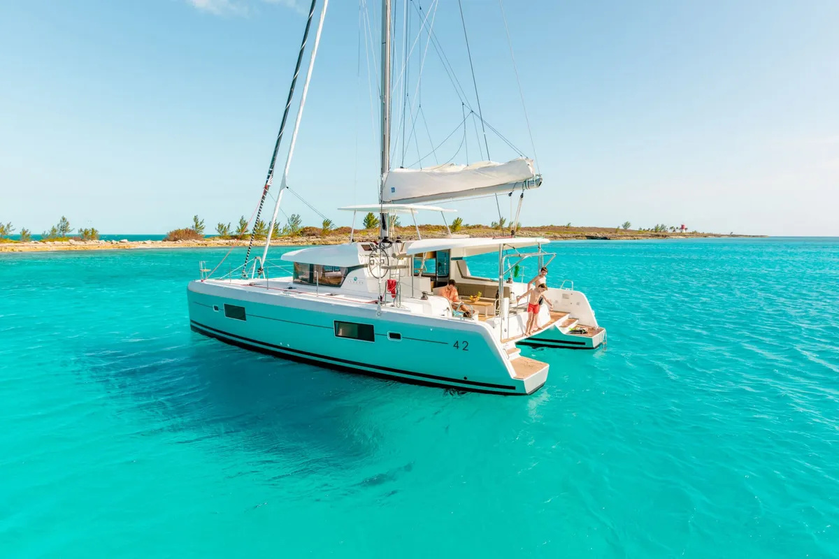SILVER VIII, a Lagoon 42 catamaran at Volos Municipality, Greece
