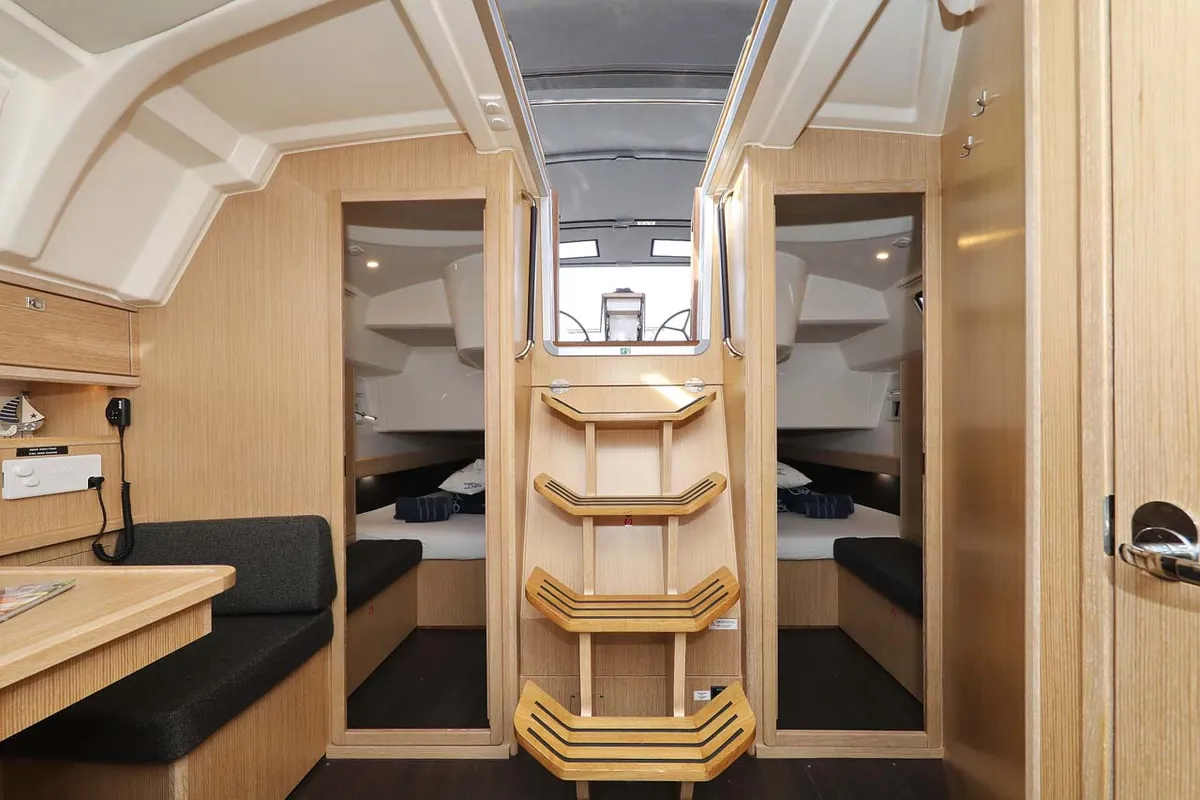 Galley of Anegada, a Bavaria Cruiser 41 Style sailboat at Grad Trogir, Croatia