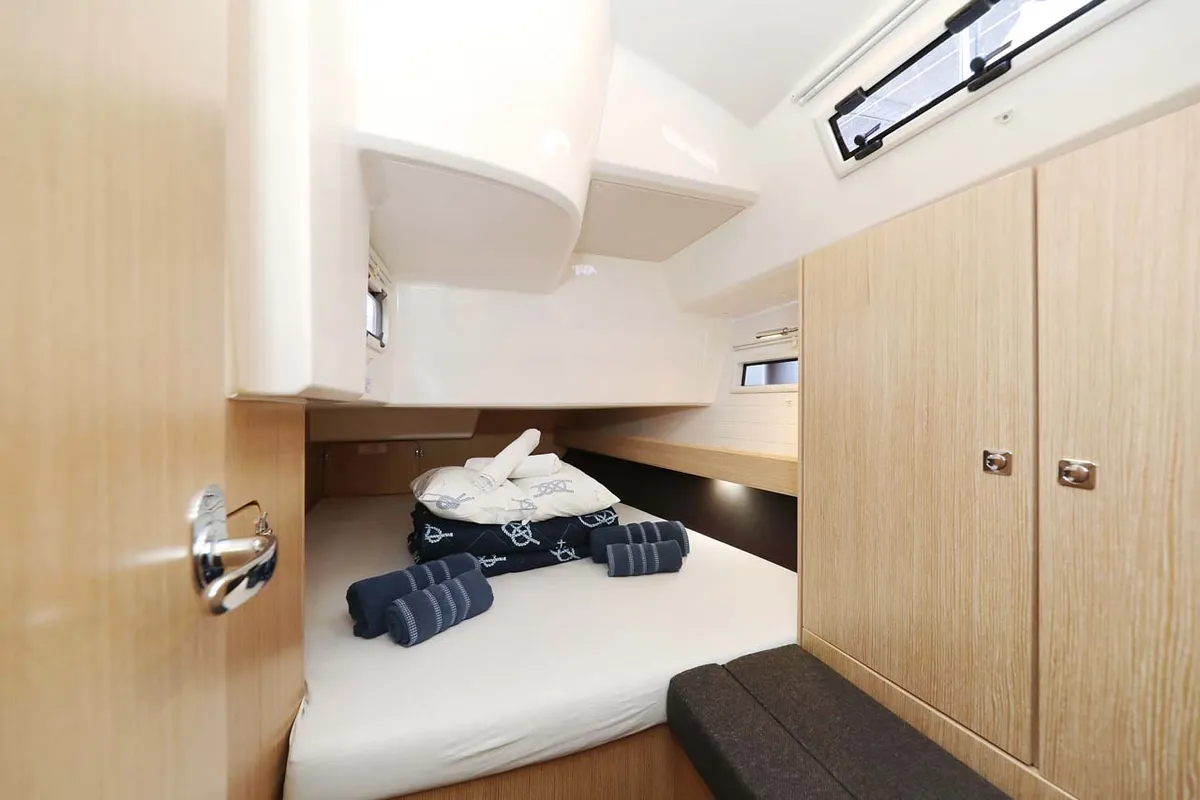 Cabin on Anegada, a Bavaria Cruiser 41 Style sailboat at Grad Trogir, Croatia