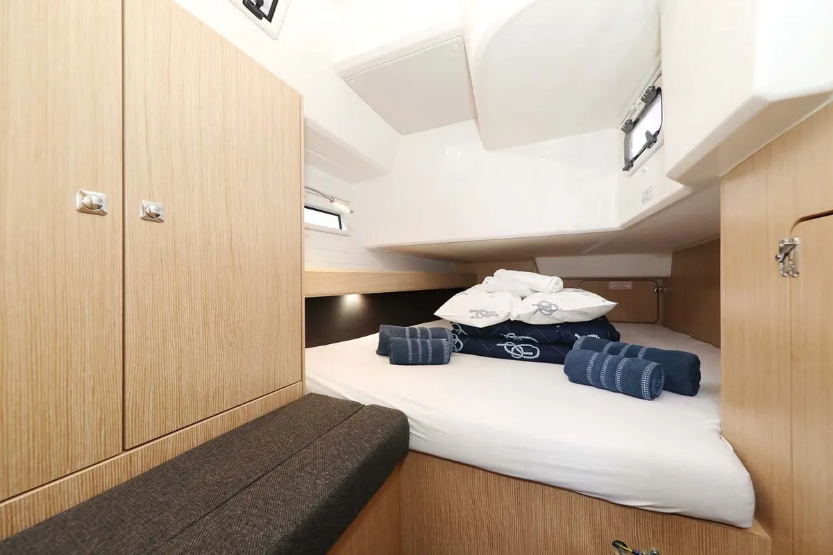Cabin on Anegada, a Bavaria Cruiser 41 Style sailboat at Grad Trogir, Croatia