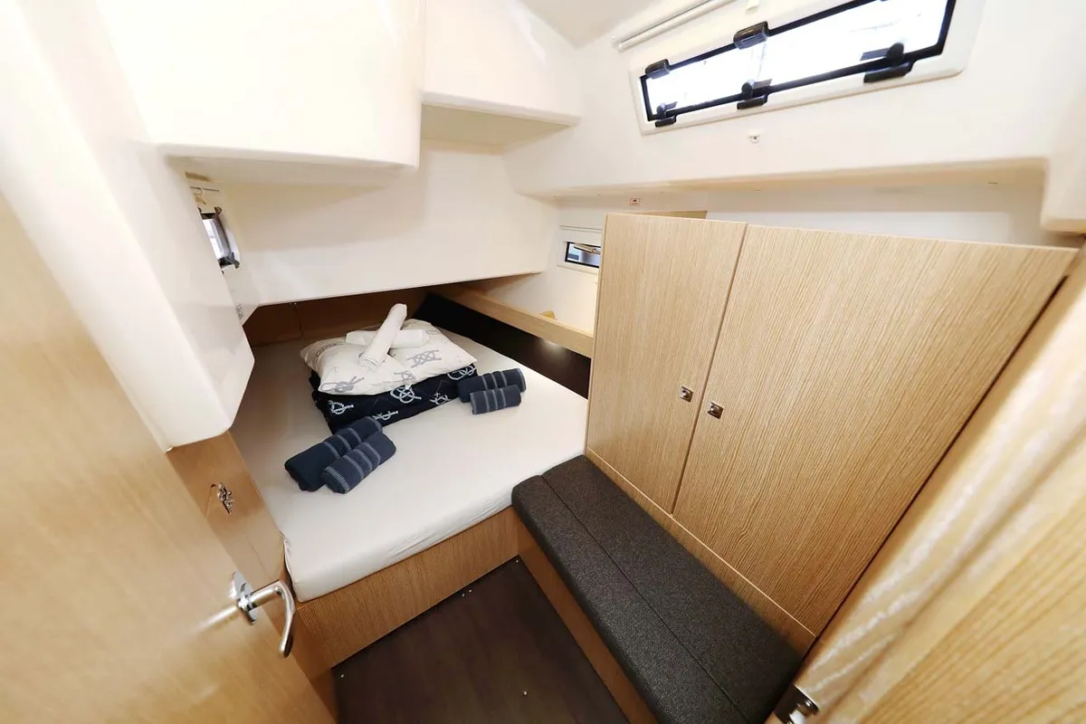 Cabin on Anegada, a Bavaria Cruiser 41 Style sailboat at Grad Trogir, Croatia