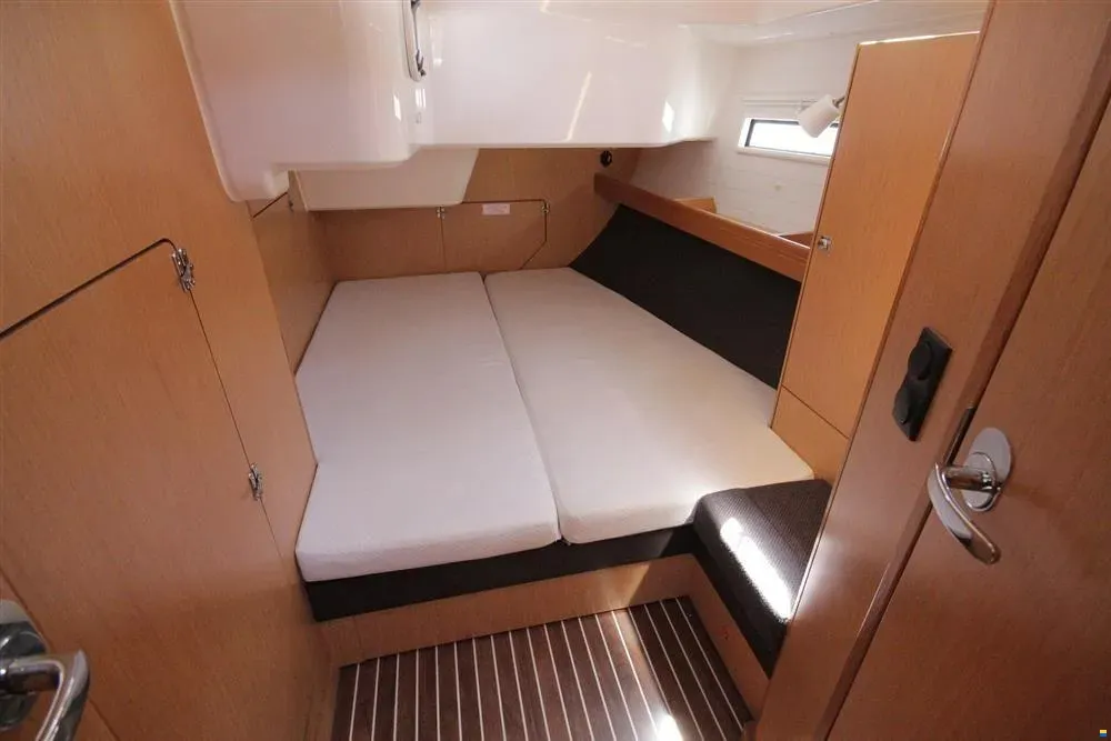 Cabin on Petra 2, a Bavaria Cruiser 51 sailboat at Punat, Croatia