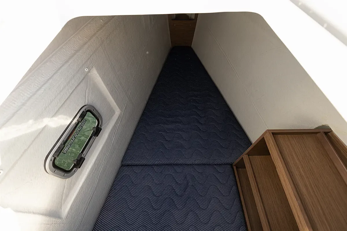 Cabin on Notorious, a Lagoon 42 catamaran at Lefkada, Greece
