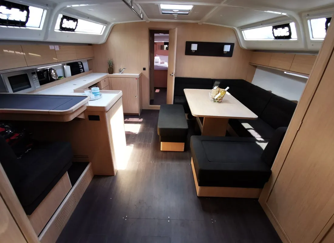 Salon of Marie, a Bavaria Cruiser 51 sailboat at Seget Donji, Croatia