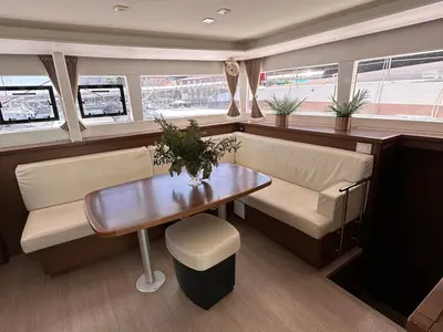 Salon of Fantasy, a Lagoon 450 Sport catamaran at Općina Rogoznica, Croatia