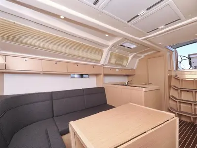 Salon of Sofija, a Bavaria Cruiser 37 sailboat at Biograd na Moru, Croatia