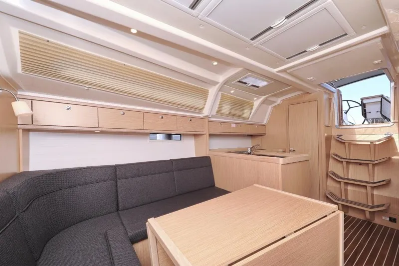Salon of Sofija, a Bavaria Cruiser 37 sailboat at Biograd na Moru, Croatia