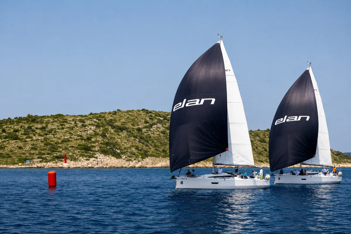 London, a Elan E4 sailboat at Betina, Croatia