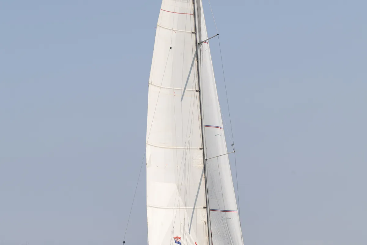 London, a Elan E4 sailboat at Betina, Croatia