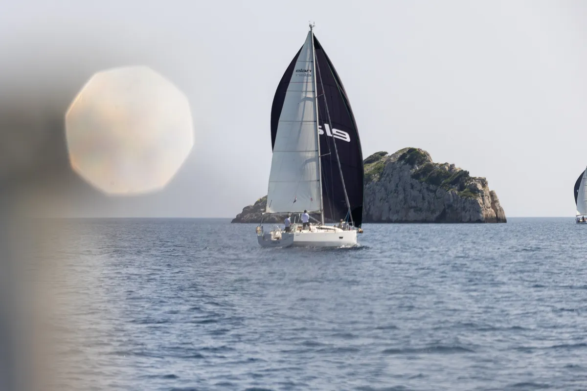 London, a Elan E4 sailboat at Betina, Croatia