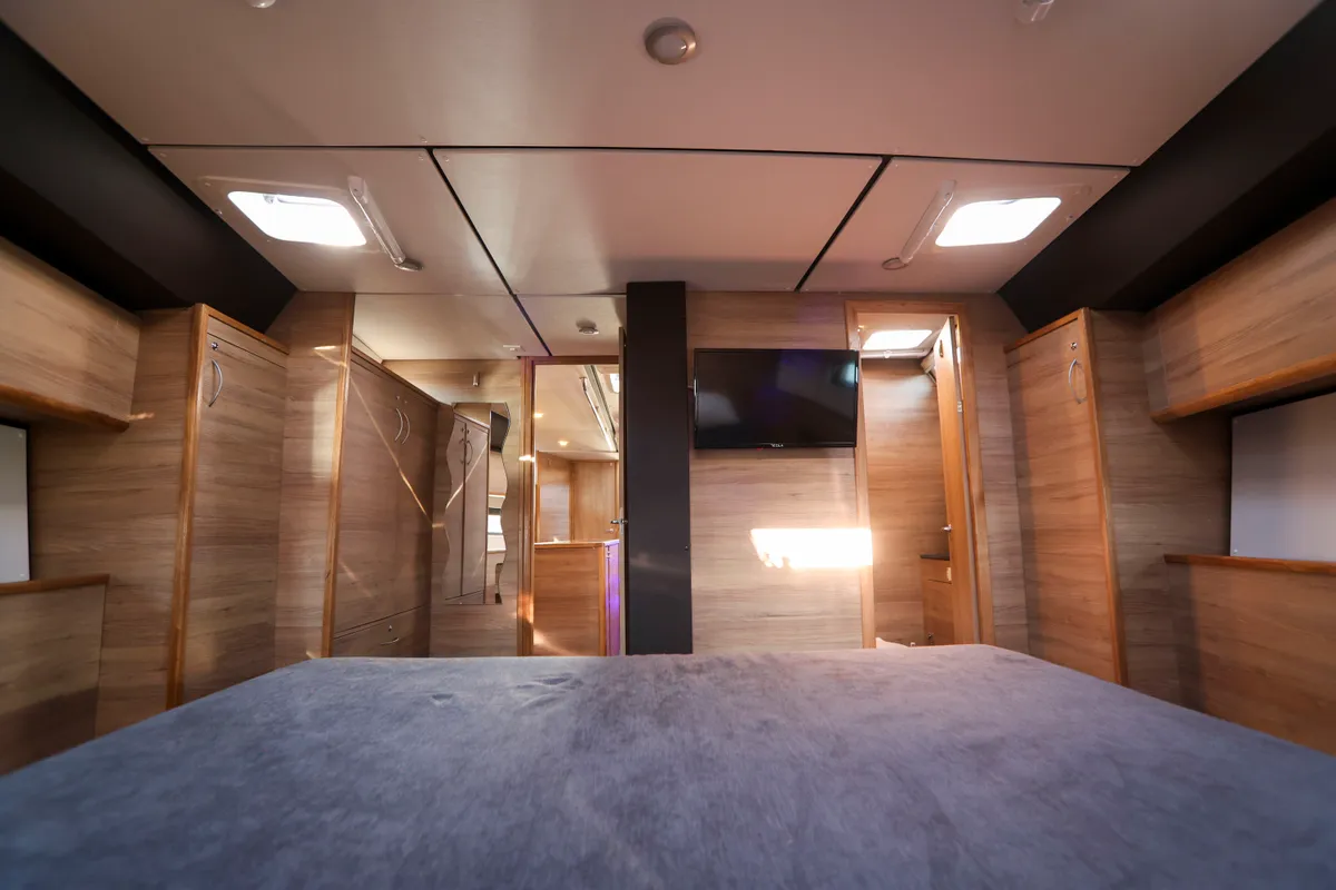 Cabin on Luna Blu, a D&D Kufner 50 sailboat at Salerno, Italy