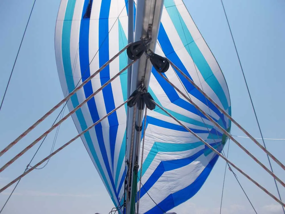 Head on Destiny, a Bavaria Cruiser 45 sailboat at Kontokali, Greece