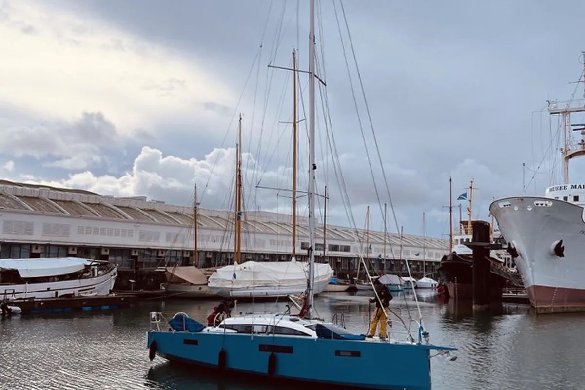 Exterior view of Xavier, a RM 1070 sailboat at La Rochelle, France