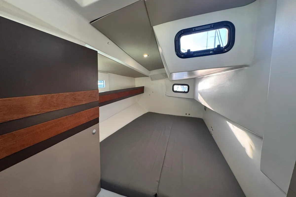 Cabin on Xavier, a RM 1070 sailboat at La Rochelle, France