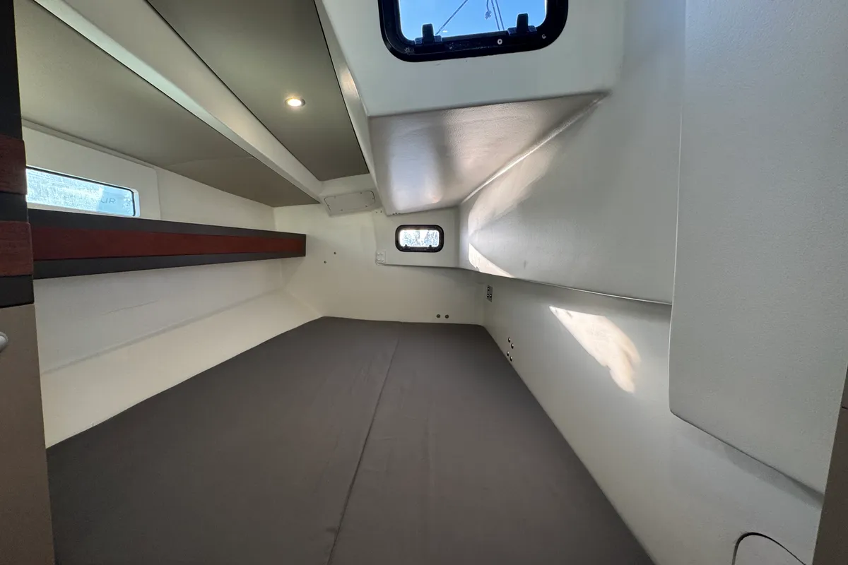 Cabin on Xavier, a RM 1070 sailboat at La Rochelle, France