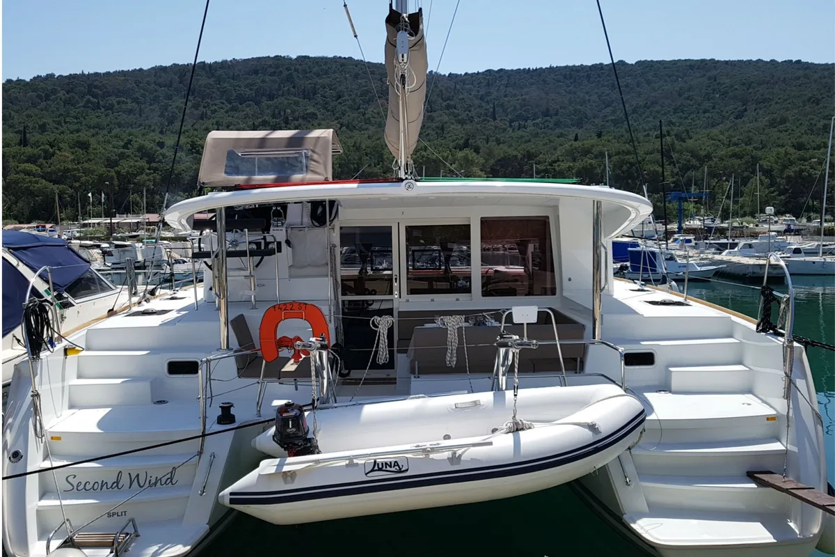 Second Wind, a Lagoon 400 S2 catamaran at Split, Croatia